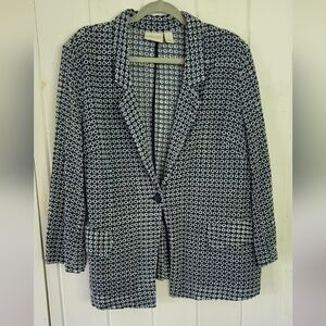 Chico’s Tonga Eyelet Summer Blazer Jacket